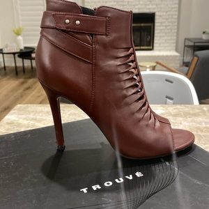 Burgundy booties. Size 8. Like new. Worn a few times